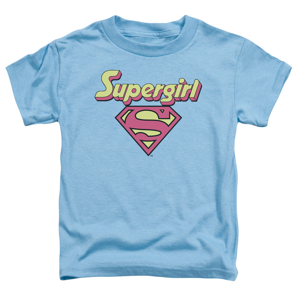 Dc - Im A Supergirl - Short Sleeve Toddler Tee - Carolina Blue T-shirt