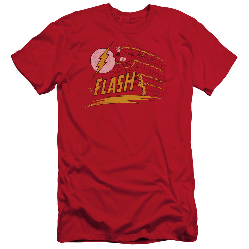 Dc Flash - Like Lightning - Short Sleeve Adult 30/1 - Red T-shirt