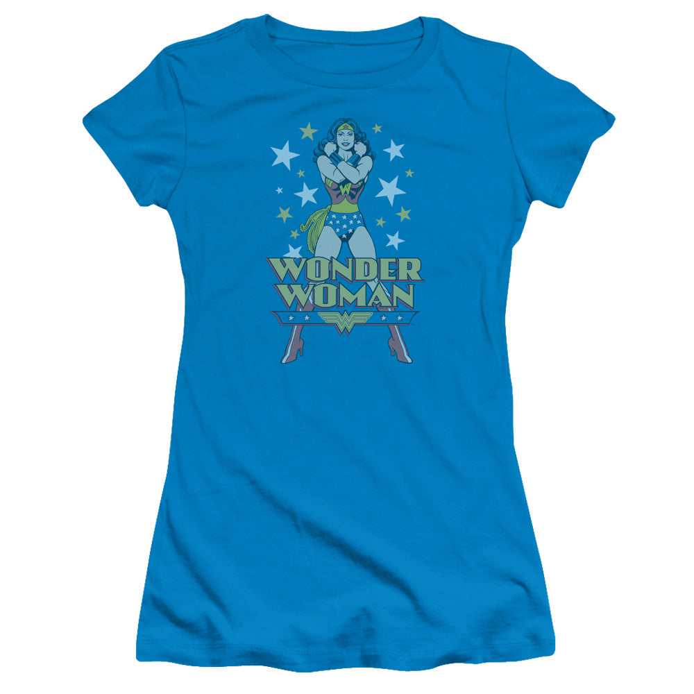 Dc - A Wonder - Short Sleeve Junior Sheer - Turquoise T-shirt