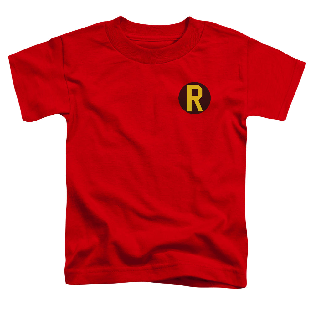 Dc - Robin Logo - Short Sleeve Toddler Tee - Red T-shirt