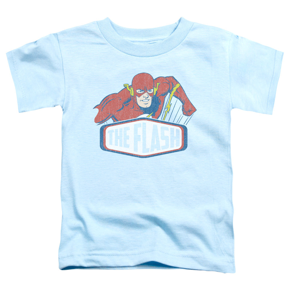 Dc Flash - Flash Sign - Short Sleeve Toddler Tee - Light Blue T-shirt