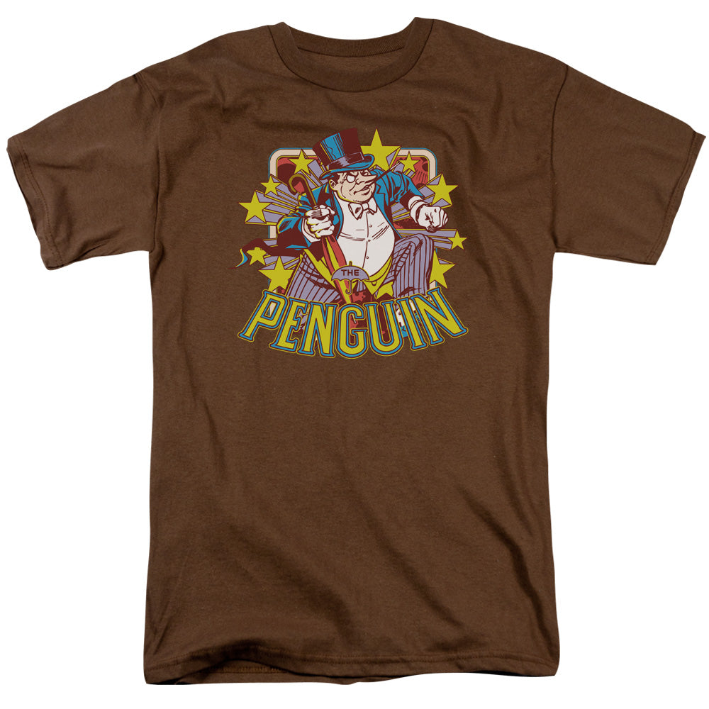 Dc - Penguin Stars - Short Sleeve Adult 18/1 - Coffee T-shirt