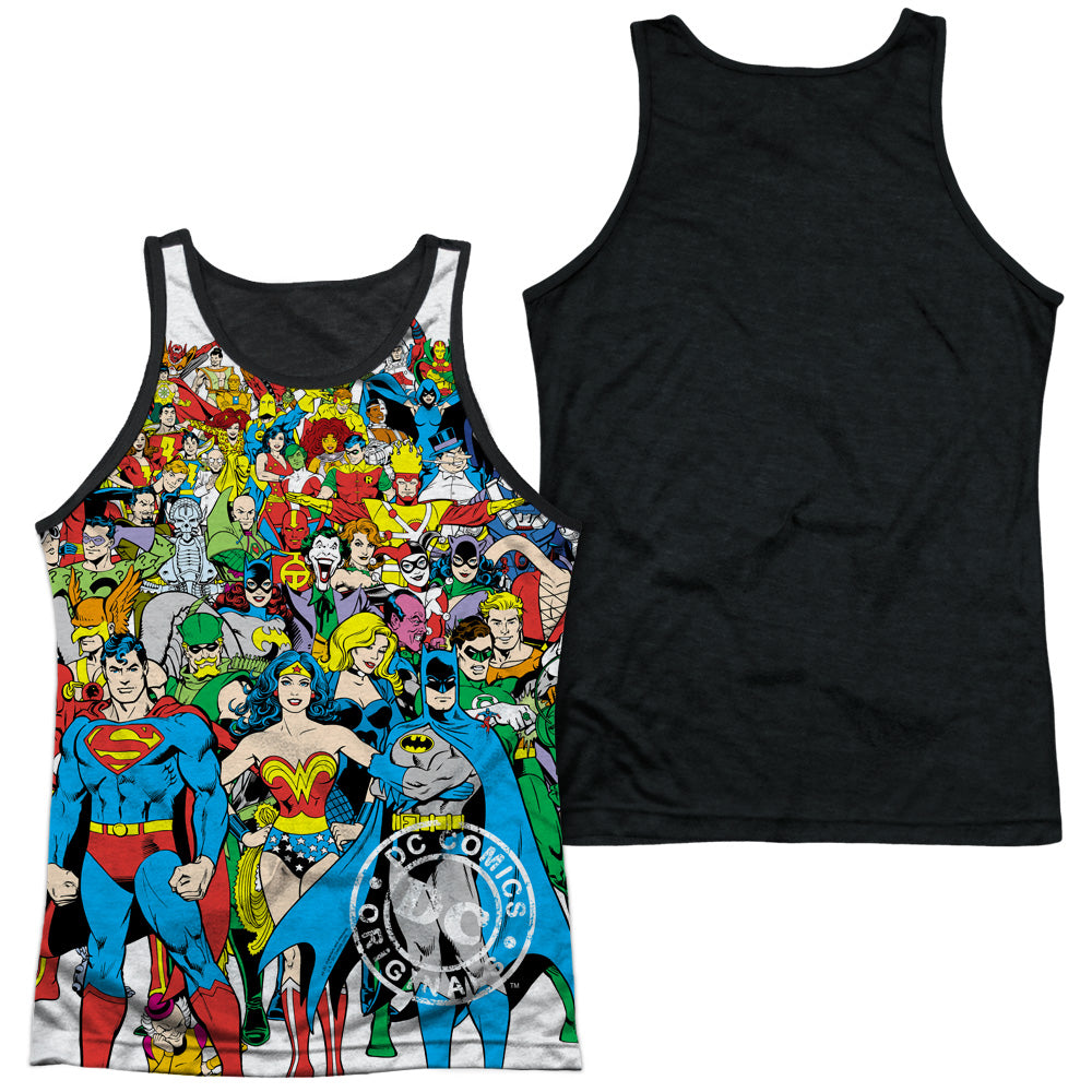 Dc - Original Universe - Adult Poly Tank Top Black Back - White