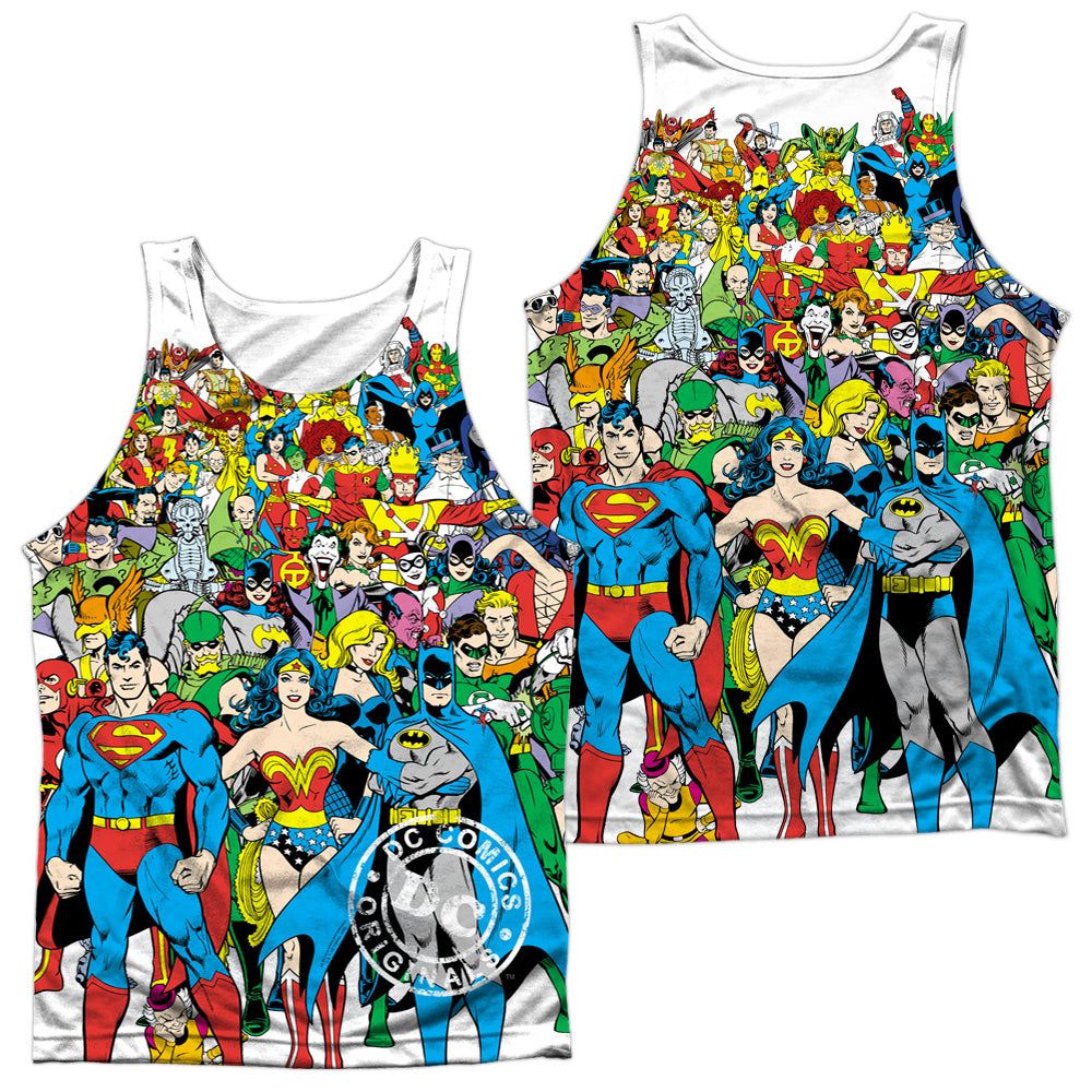 Dc - Original Universe - Adult 100% Poly Tank Top - White