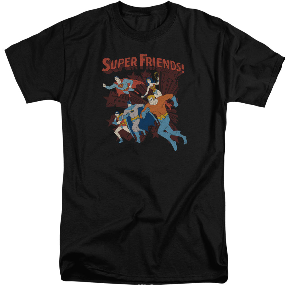 Dc - Super Running - Short Sleeve Adult Tall - Black T-shirt