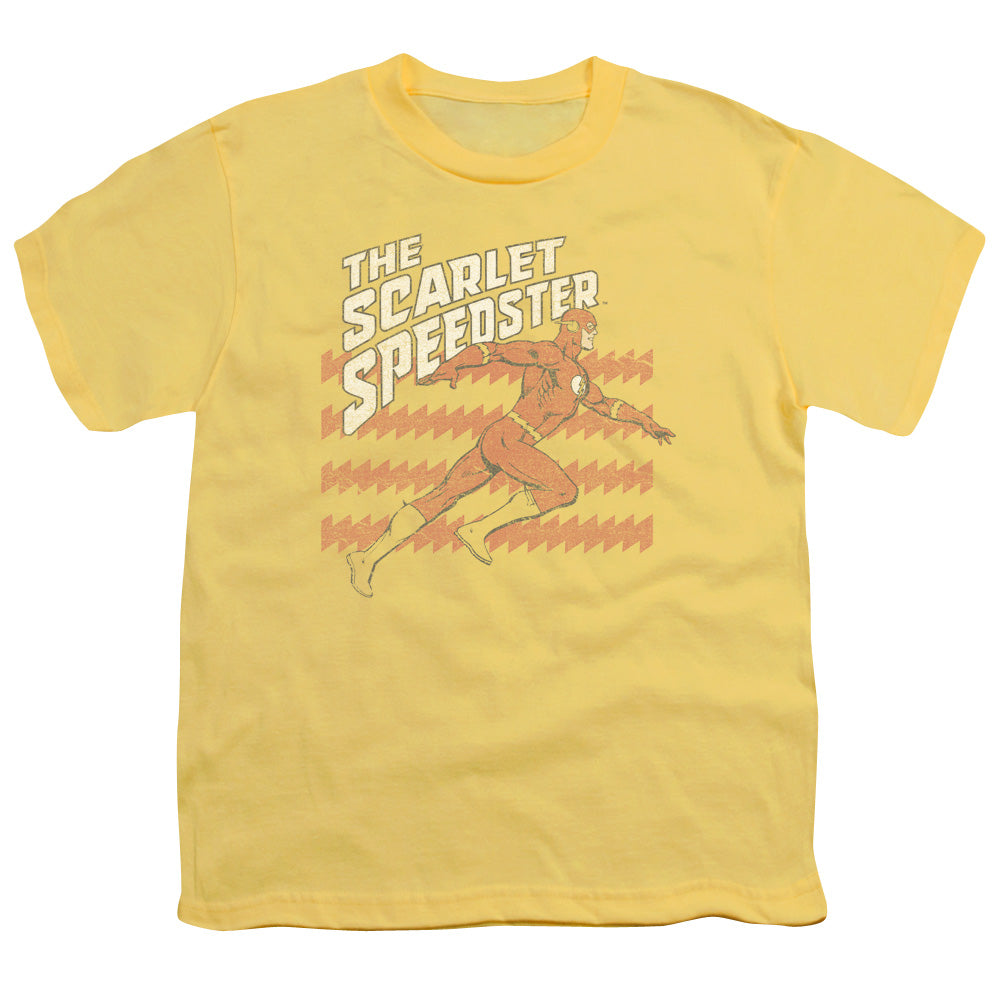 Dc Flash - Scarlet Speedster - Short Sleeve Youth 18/1 - Banana T-shirt