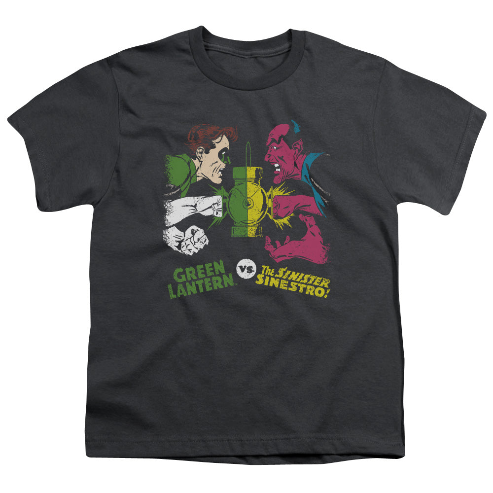 Dc - Gl Vs Sinestro - Short Sleeve Youth 18/1 - Charcoal T-shirt