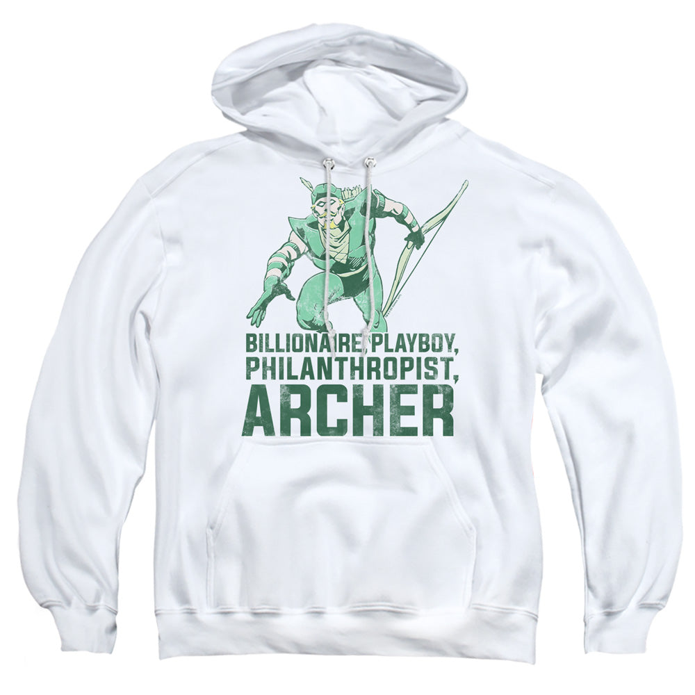 Dc - Archer - Adult Pull-over Hoodie - White