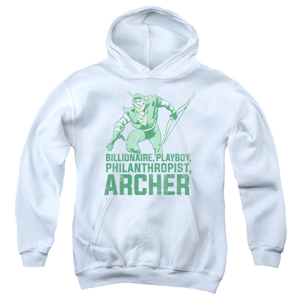 Dc - Archer - Youth Pull-over Hoodie - White