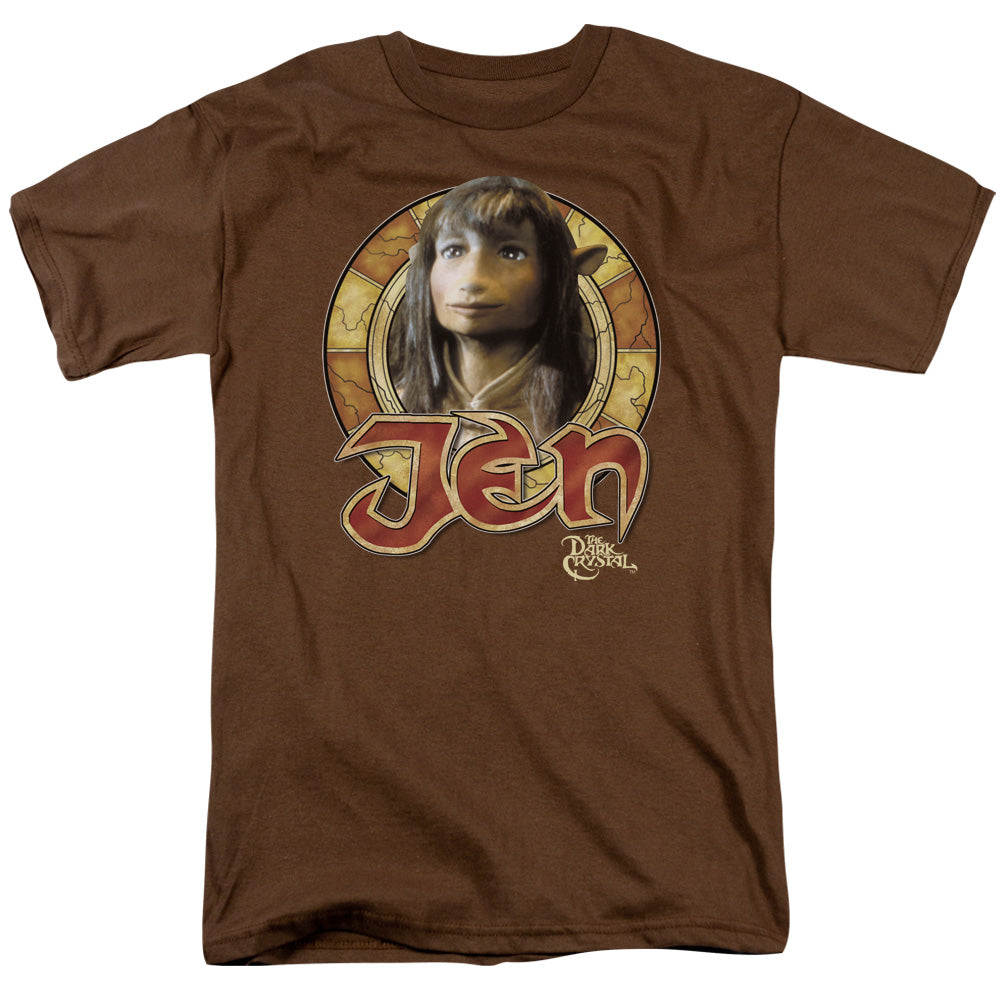 Dark Crystal - Jen Circle - Short Sleeve Adult 18/1 - Coffee T-shirt