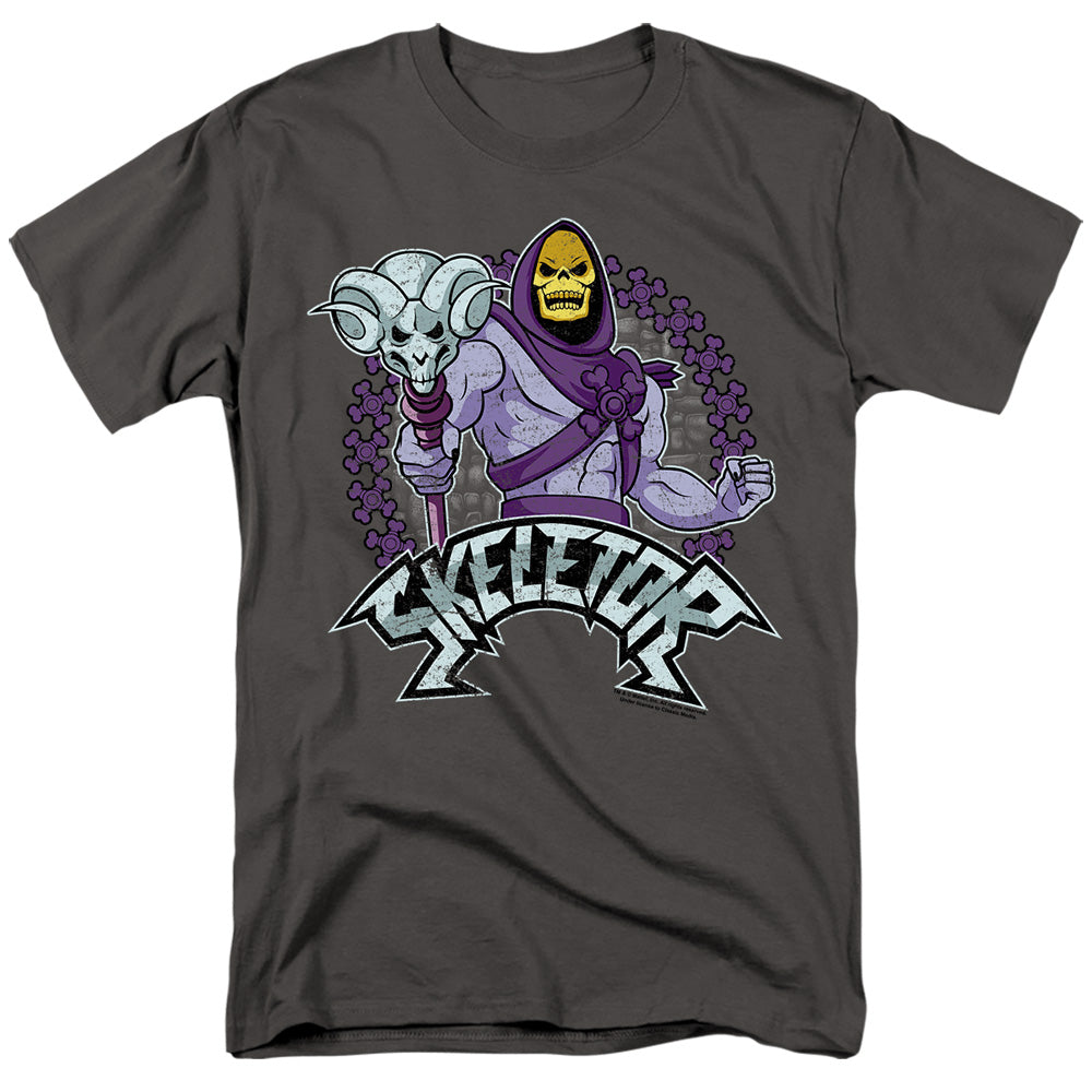 Masters Of The Universe - Skeletor - Short Sleeve Adult 18/1 - Charcoal T-shirt