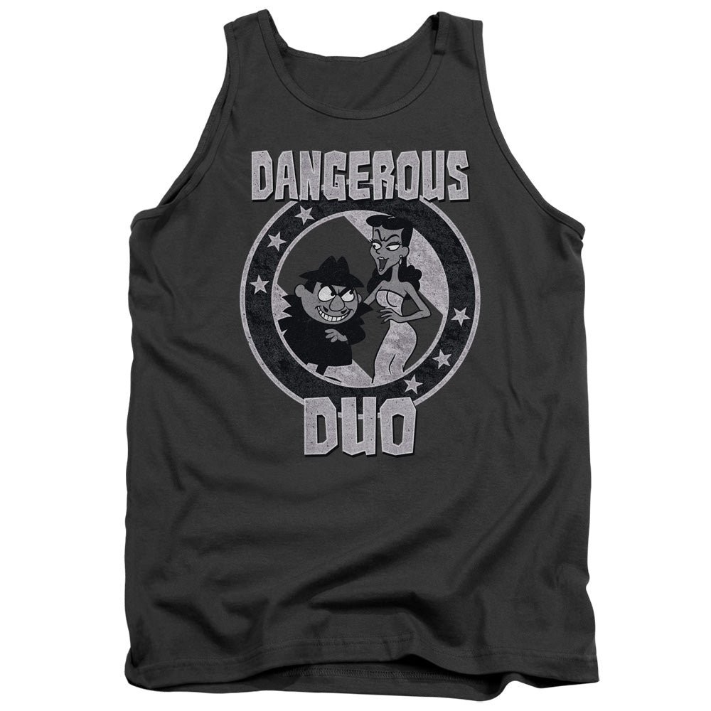 Rocky & Bullwinkle - Dangerous - Adult Tank - Charcoal