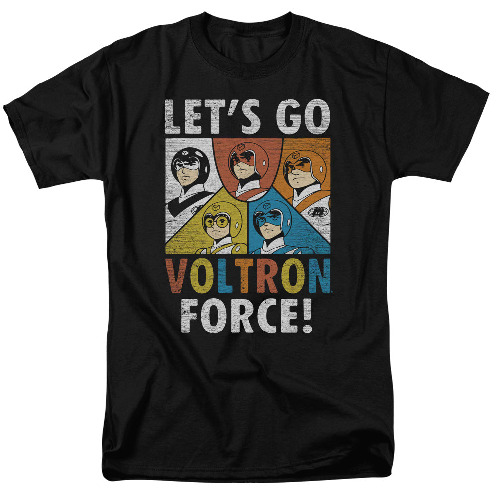 Voltron - Force - Short Sleeve Adult 18/1 - Black T-shirt