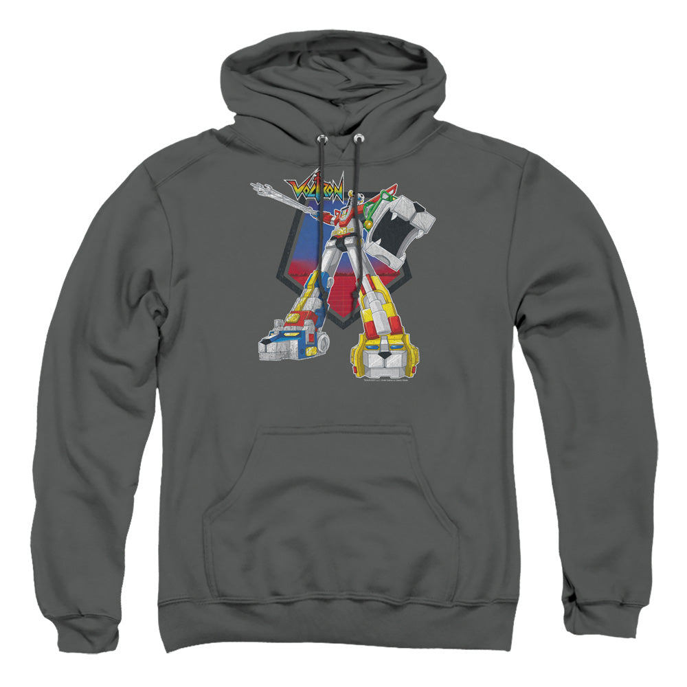 Voltron - Blazing Sword - Adult Pull-over Hoodie - Charcoal