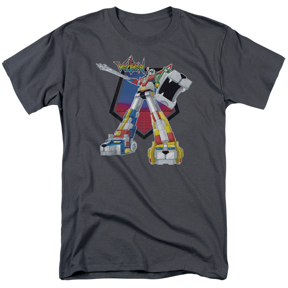 Voltron - Blazing Sword - Short Sleeve Adult 18/1 - Charcoal T-shirt