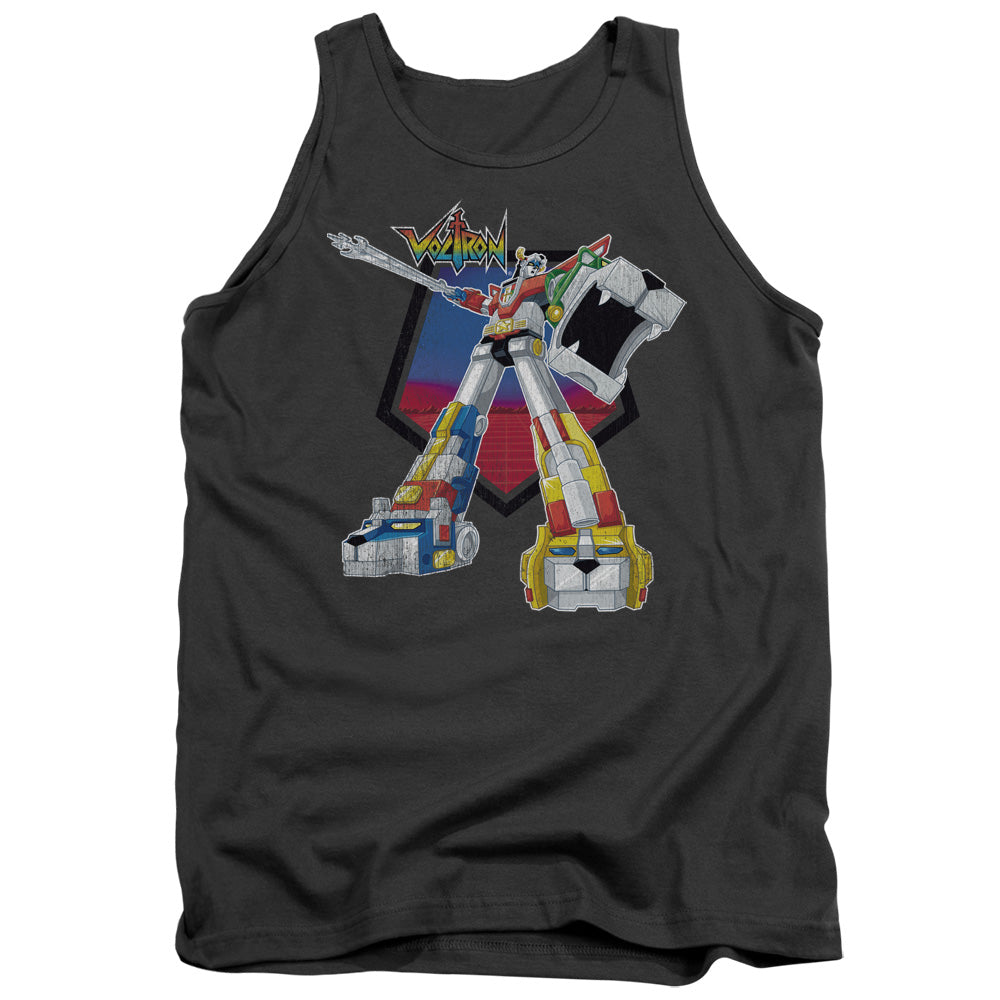 Voltron - Blazing Sword - Adult Tank - Charcoal