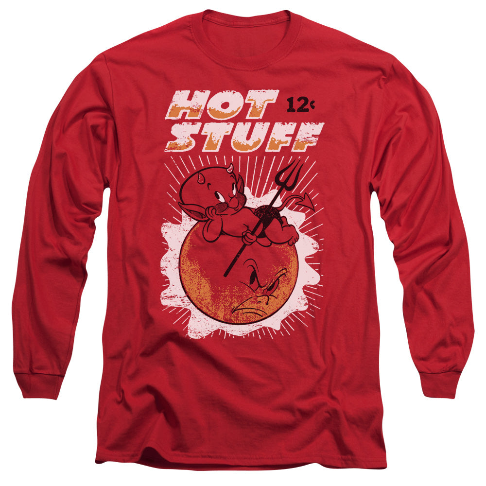 Hot Stuff - On The Sun - Long Sleeve Adult 18/1 - Red T-shirt