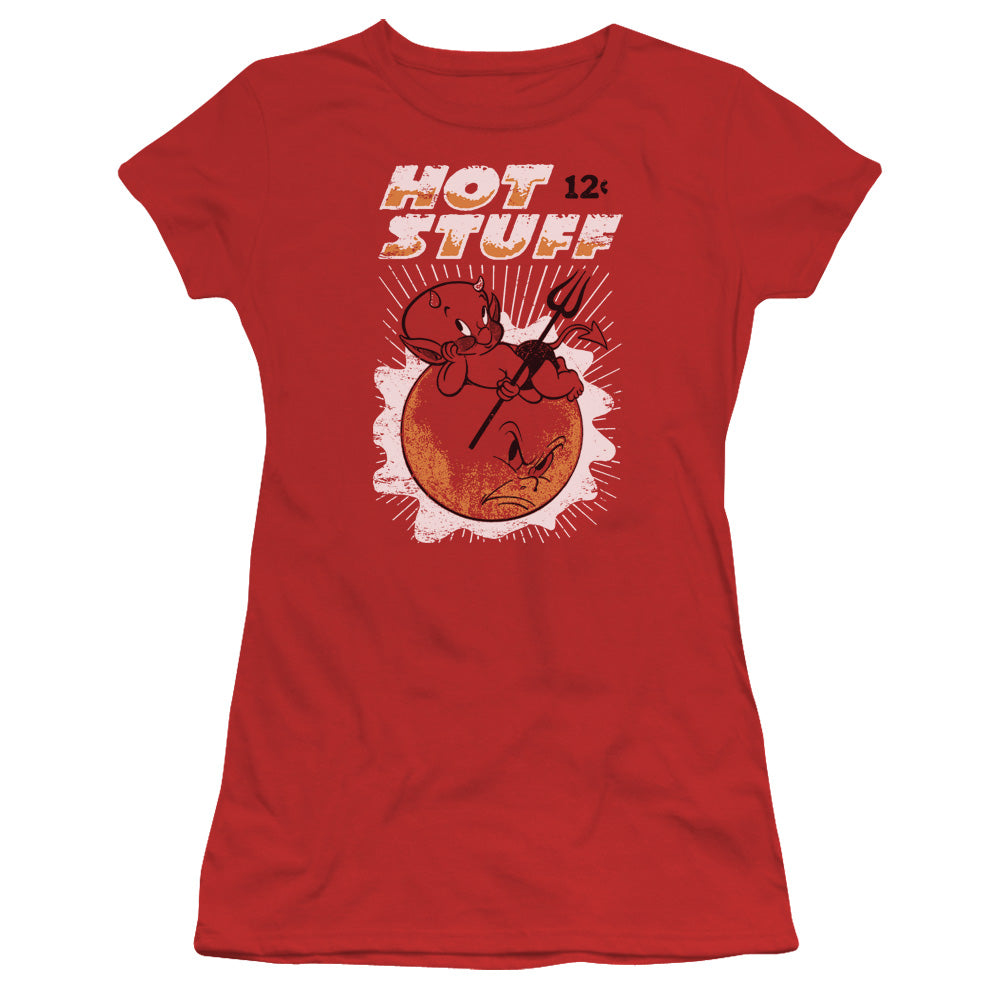 Hot Stuff - On The Sun - Short Sleeve Junior Sheer - Red T-shirt