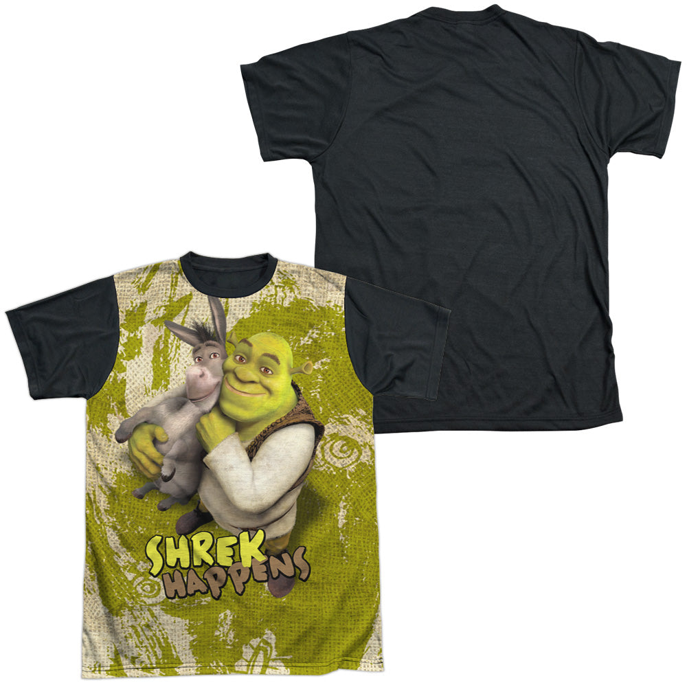 Shrek - Best Friends - Short Sleeve Adult White Front Black Back   - White T-shirt