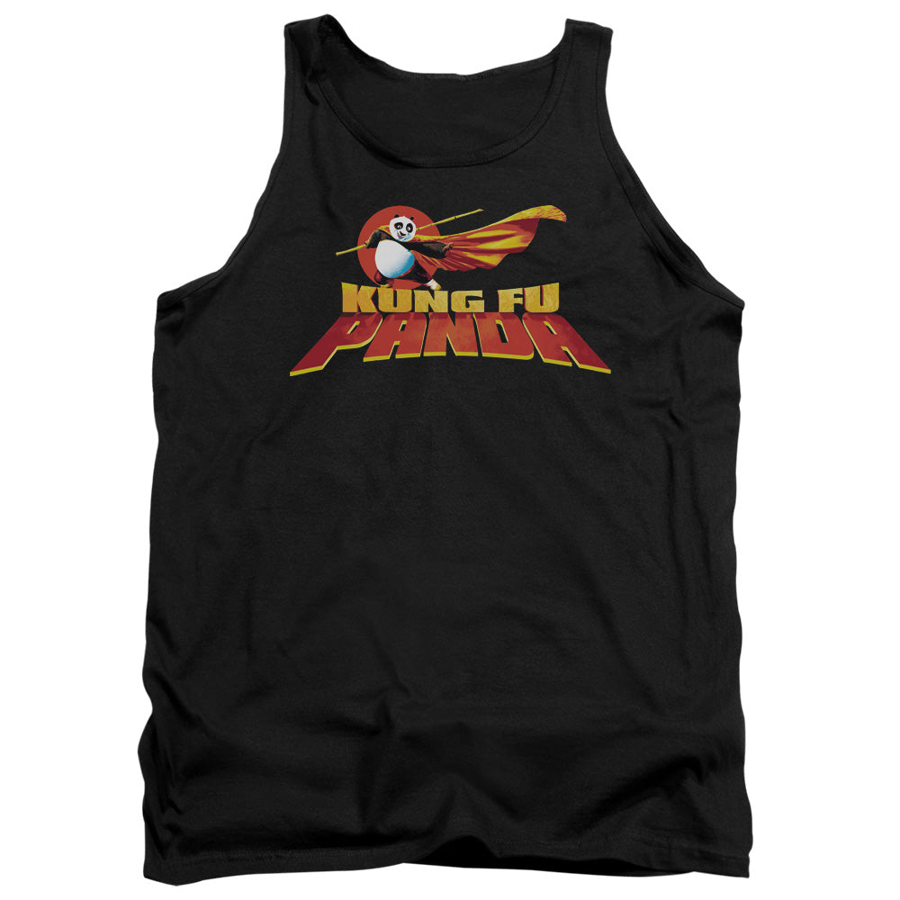 Kung Fu Panda - Logo - Adult Tank - Black