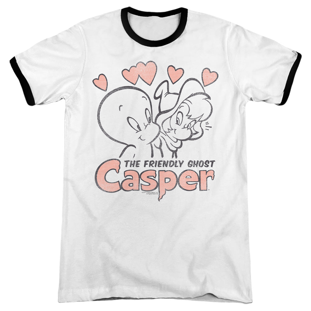 Casper - Hearts - Adult Ringer - White/black