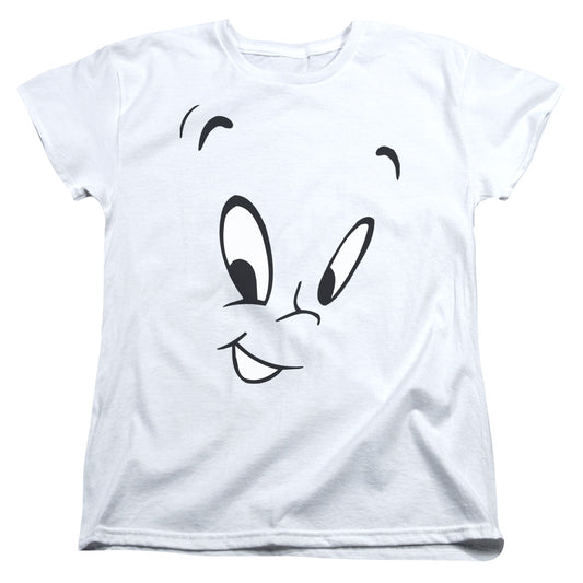 Casper - Face - Short Sleeve Womens Tee - White T-shirt