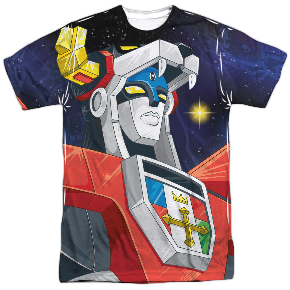 Voltron - Space - Short Sleeve Adult Poly Crew - White T-shirt