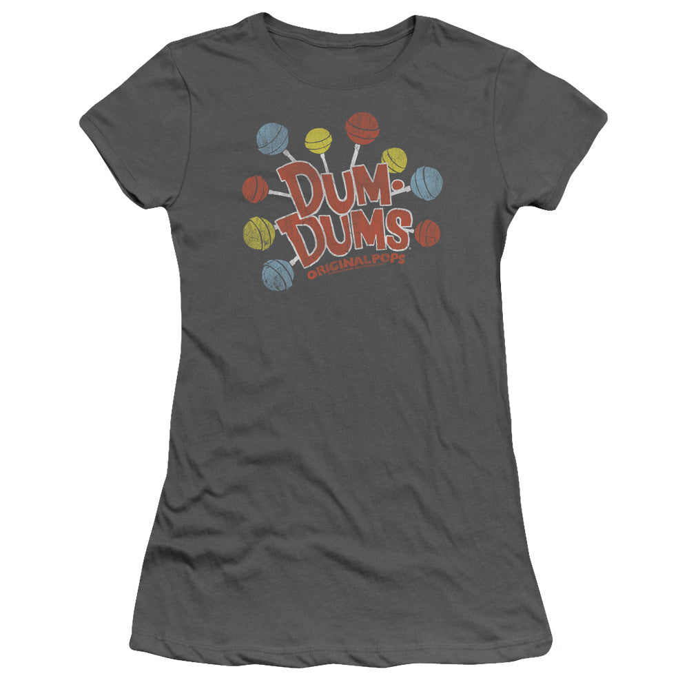 DUM DUMS ORIGINAL POPS - S/S JUNIOR SHEER - CHARCOAL T-Shirt