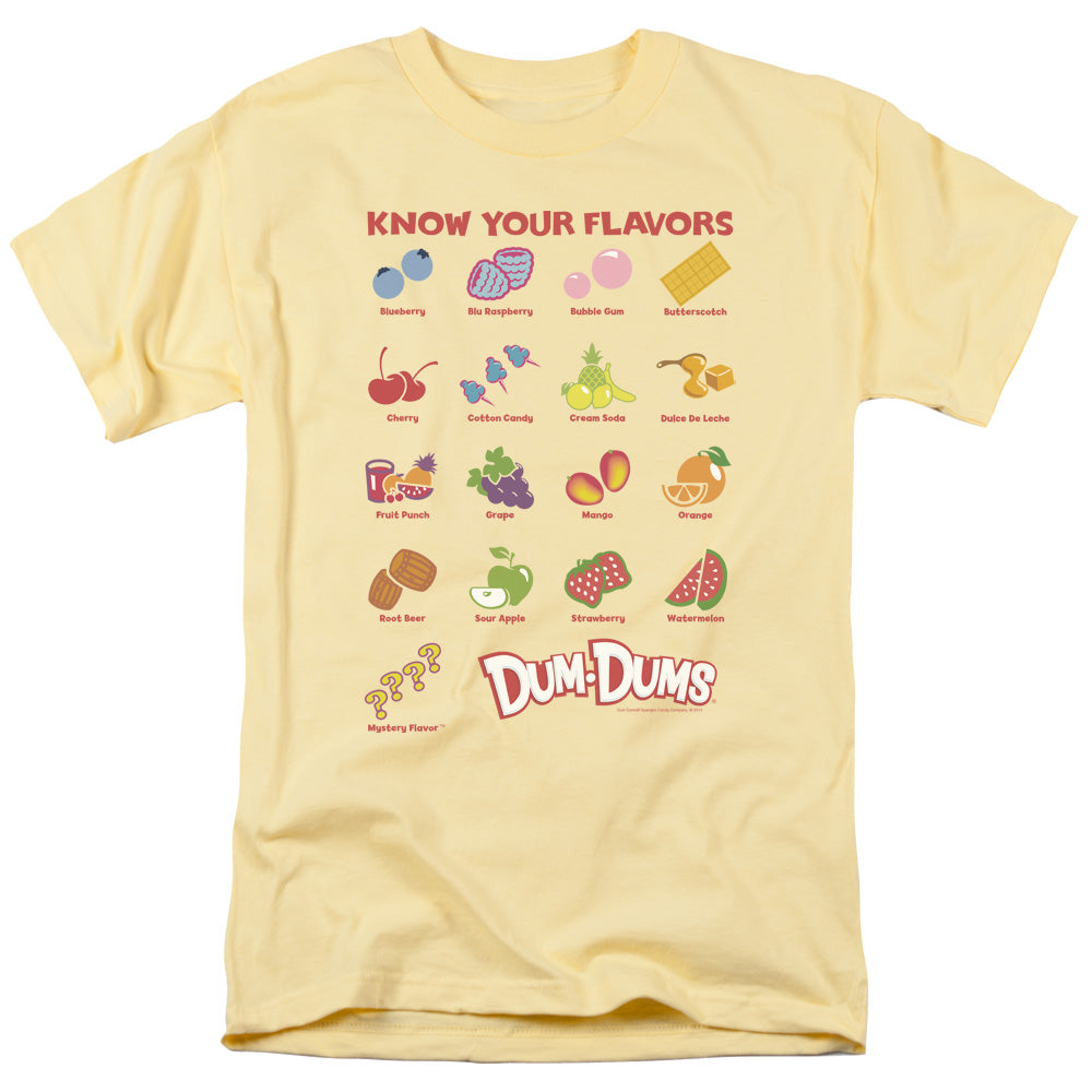 Dum Dums - Flavors - Short Sleeve Adult 18/1 - Banana T-shirt