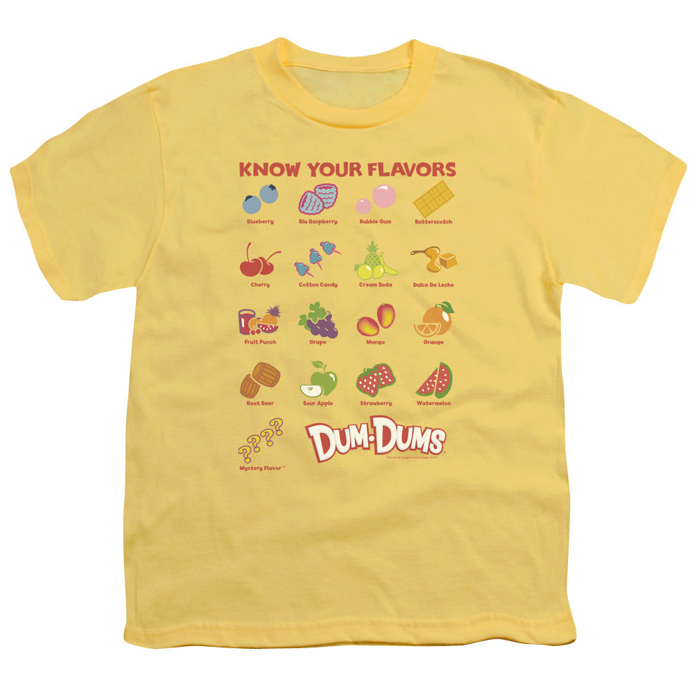 DUM DUMS FLAVORS - S/S YOUTH 18/1 - BANANA T-Shirt