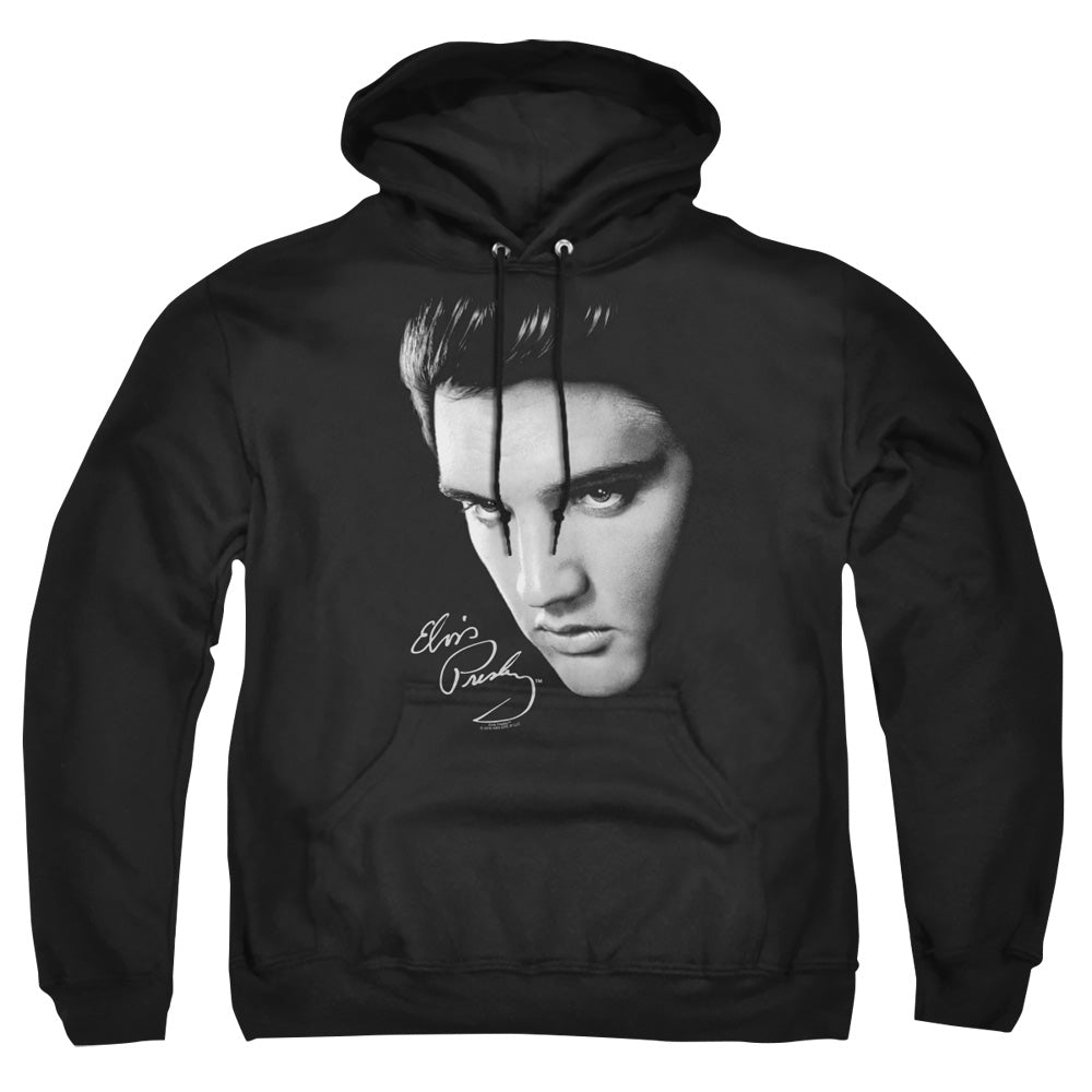 Elvis Presley - Face - Adult Pull-over Hoodie - Black