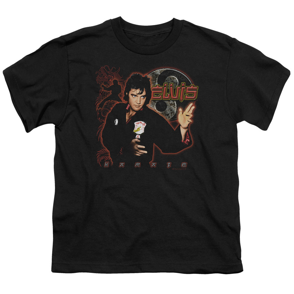 Elvis Presley - Karate - Short Sleeve Youth 18/1 - Black T-shirt