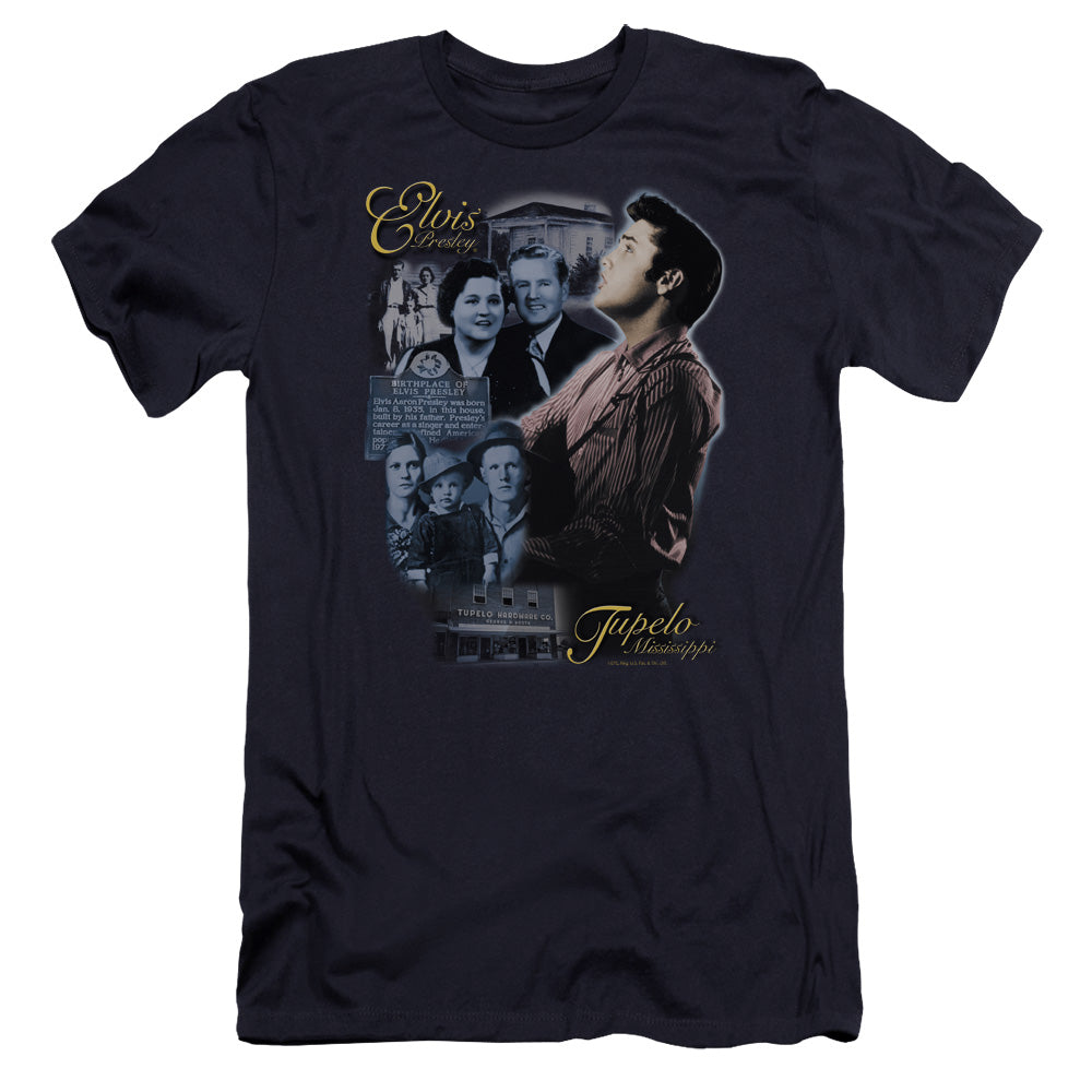 Elvis Presley - Tupelo-premuim Canvas Adult Slim Fit 30/1 - Navy