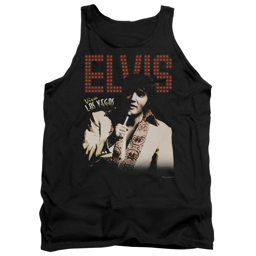 Elvis Presley - Viva Star - Adult Tank - Black