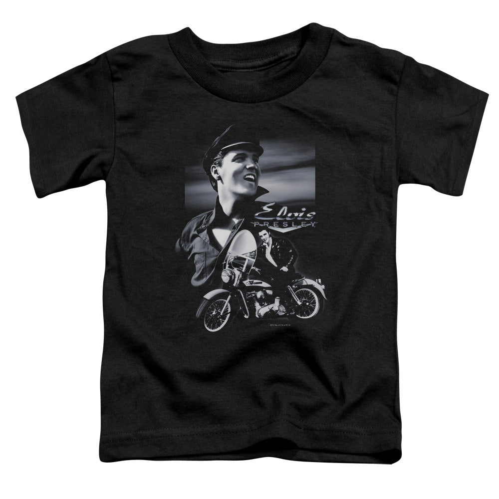 Elvis Presley - Motorcycle - Short Sleeve Toddler Tee - Black T-shirt