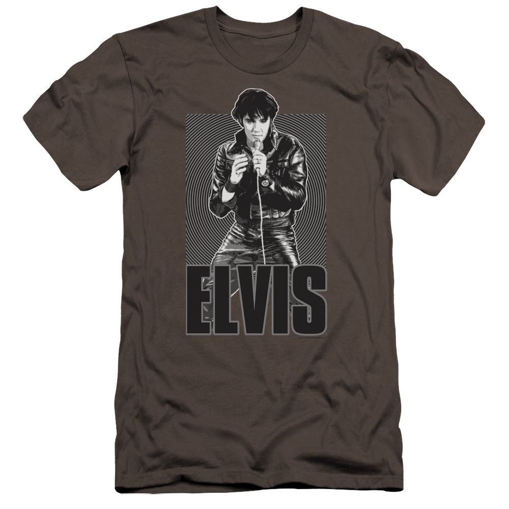 Elvis Presley - Leather-premuim Canvas Adult Slim Fit 30/1 - Charcoal