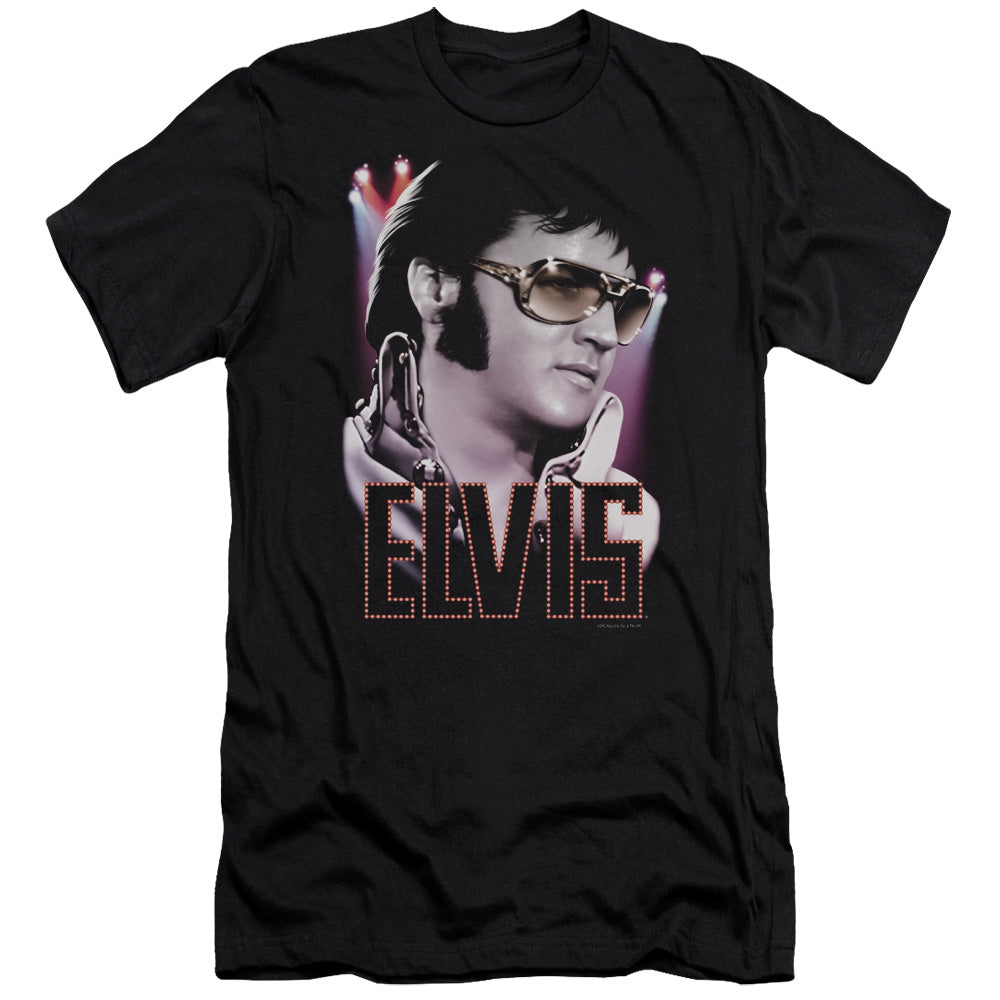 Elvis Presley - 70s Star-premuim Canvas Adult Slim Fit 30/1 - Black