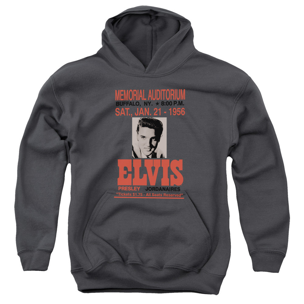 Elvis Presley - Buffalo 1956 - Youth Pull-over Hoodie - Charcoal