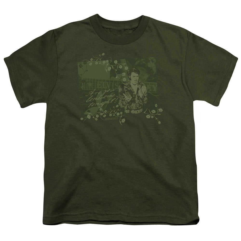 Elvis Presley - That 70s Elvis - Short Sleeve Youth 18/1 - Military Green T-shirt