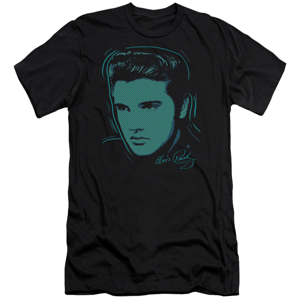 Elvis Presley - Young Dots-premuim Canvas Adult Slim Fit 30/1 - Black