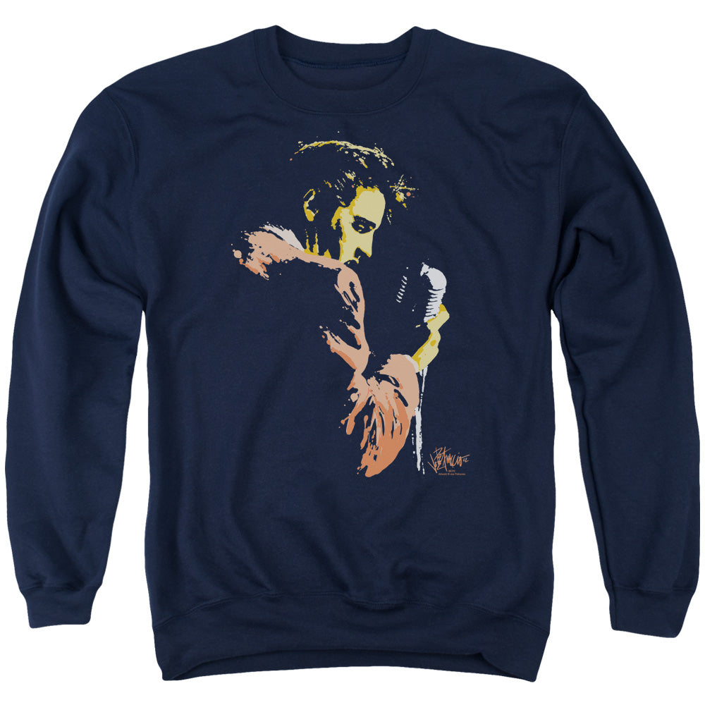 Elvis Presley - Early Elvis - Adult Crewneck Sweatshirt - Navy