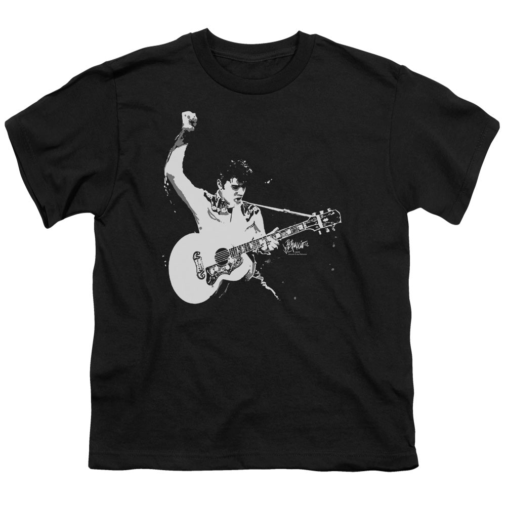 ELVIS PRESLEY BLACK AND WHITE GUITARMAN-S/S T-Shirt