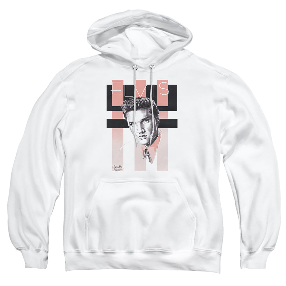 Elvis Presley - Retro - Adult Pull-over Hoodie - White