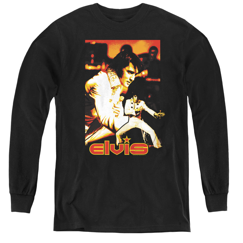 Elvis Presley - Showman - Youth Long Sleeve Tee - Black