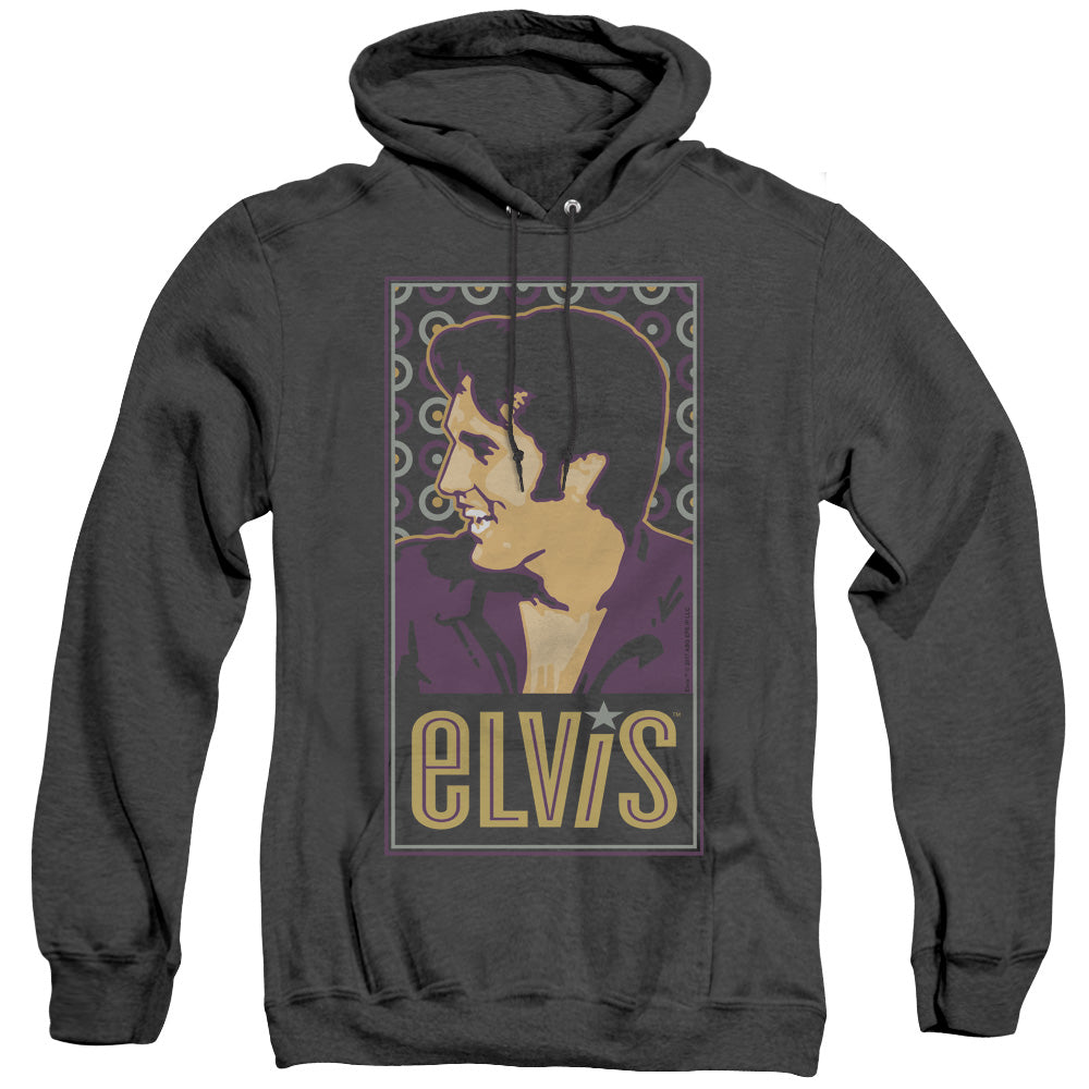 Elvis Presley - Elvis Is - Adult Heather Hoodie - Black