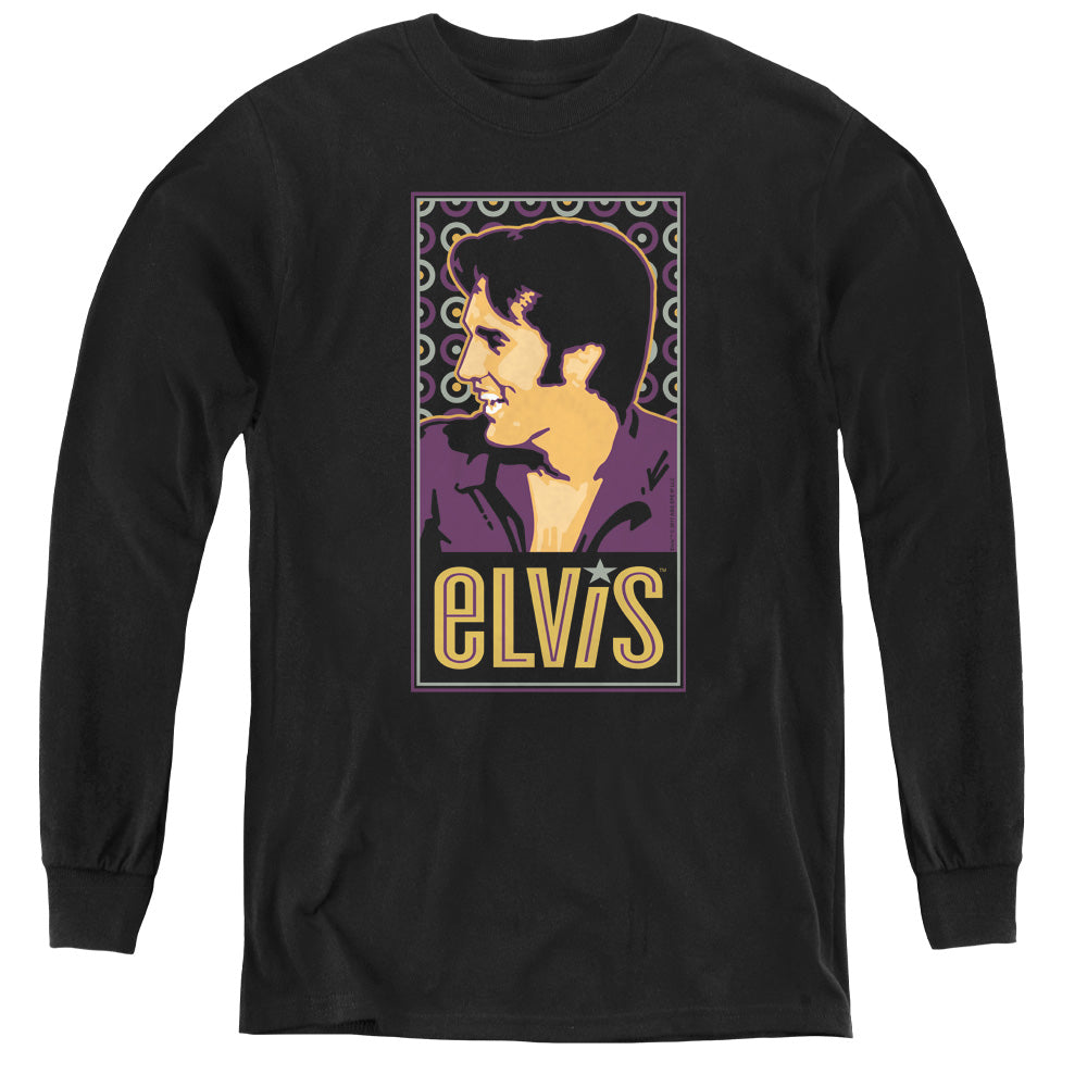 Elvis Presley - Elvis Is - Youth Long Sleeve Tee - Black