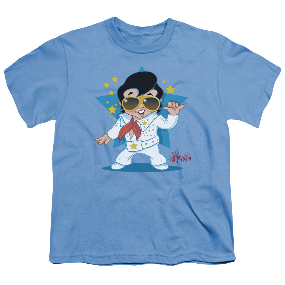 Elvis Presley - Jumpsuit - Short Sleeve Youth 18/1 - Carolina Blue T-shirt