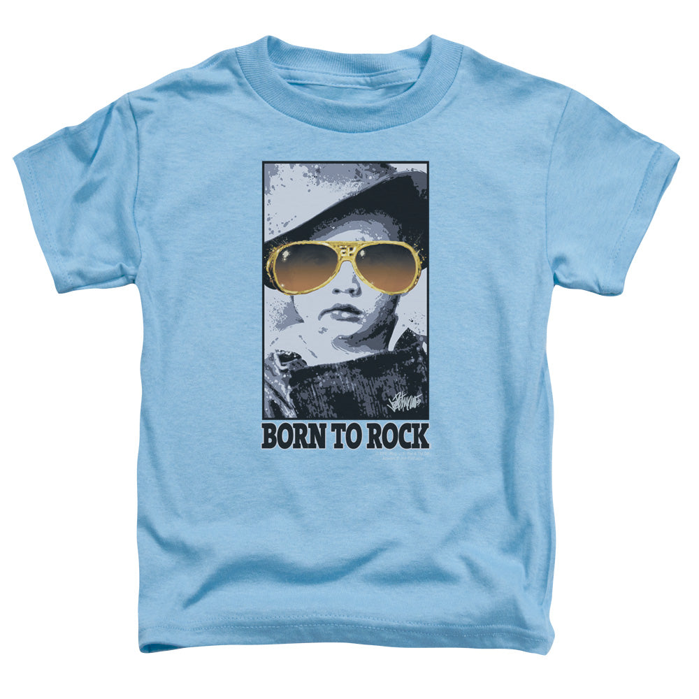 ELVIS PRESLEY BORN TO ROCK - S/S TODDLER TEE - CAROLINA BLUE - T-Shirt