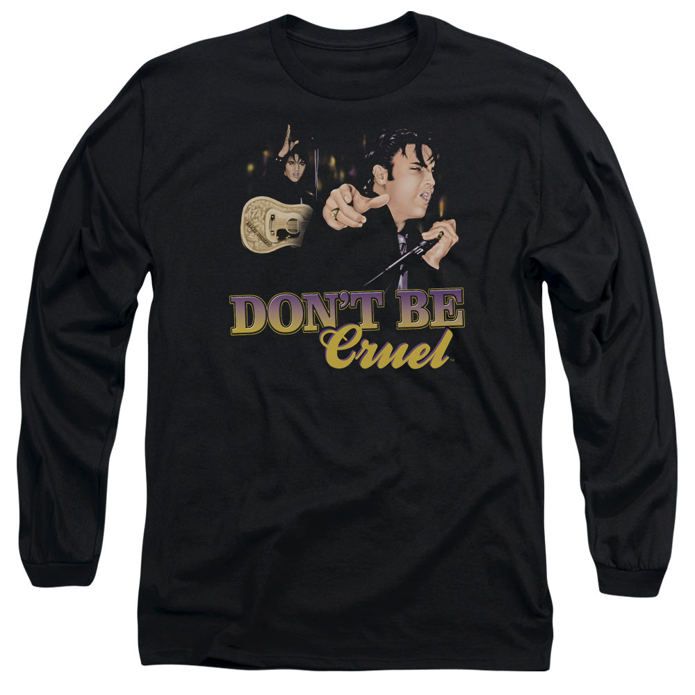 Elvis Presley - Dont Be Cruel - Long Sleeve Adult 18/1 - Black T-shirt