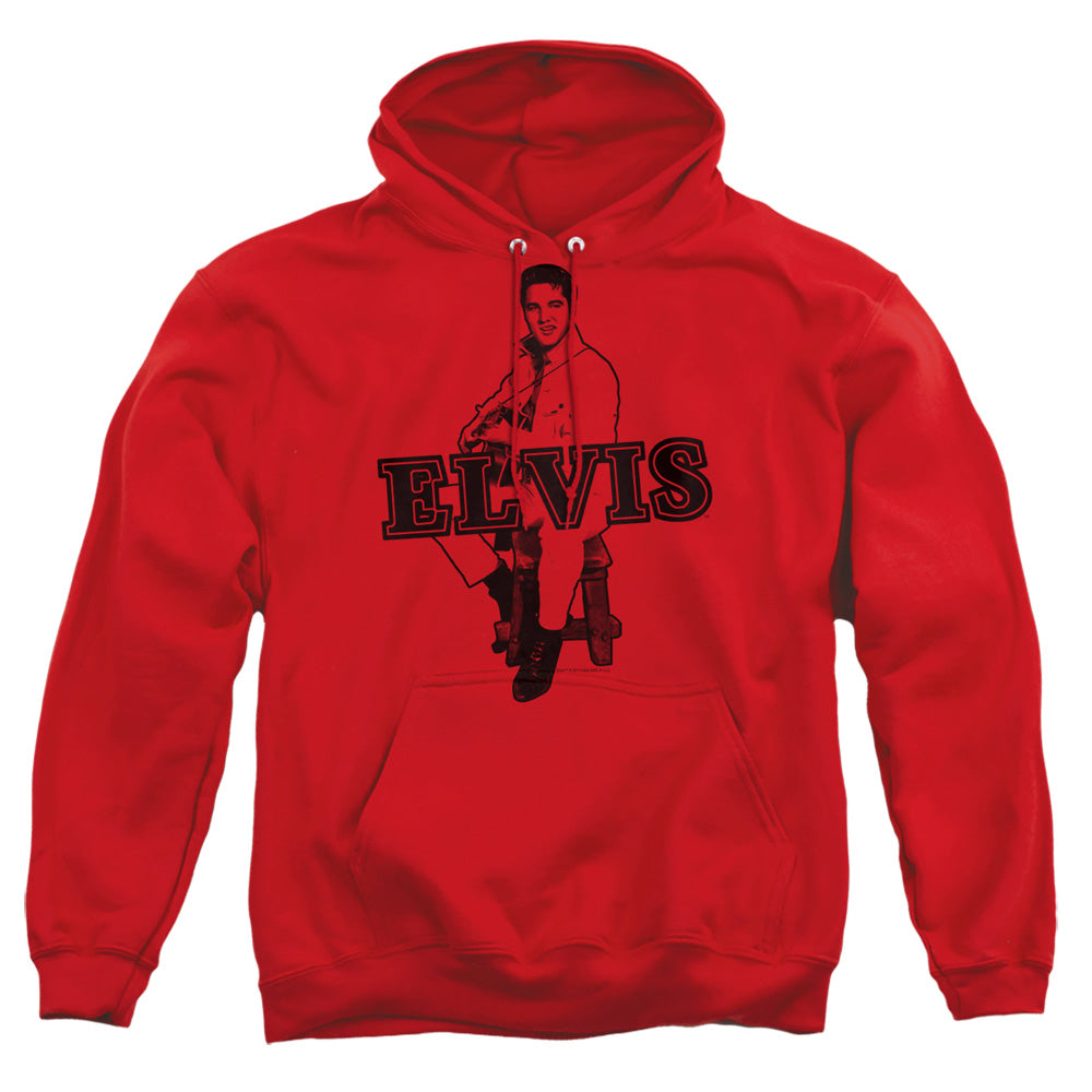 Elvis Presley - Jamming - Adult Pull-over Hoodie - Red